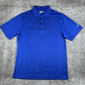Nike‎ Golf Tour Polo Shirt Men's Small Blue Dri-Fit Performance Short Sleeve
